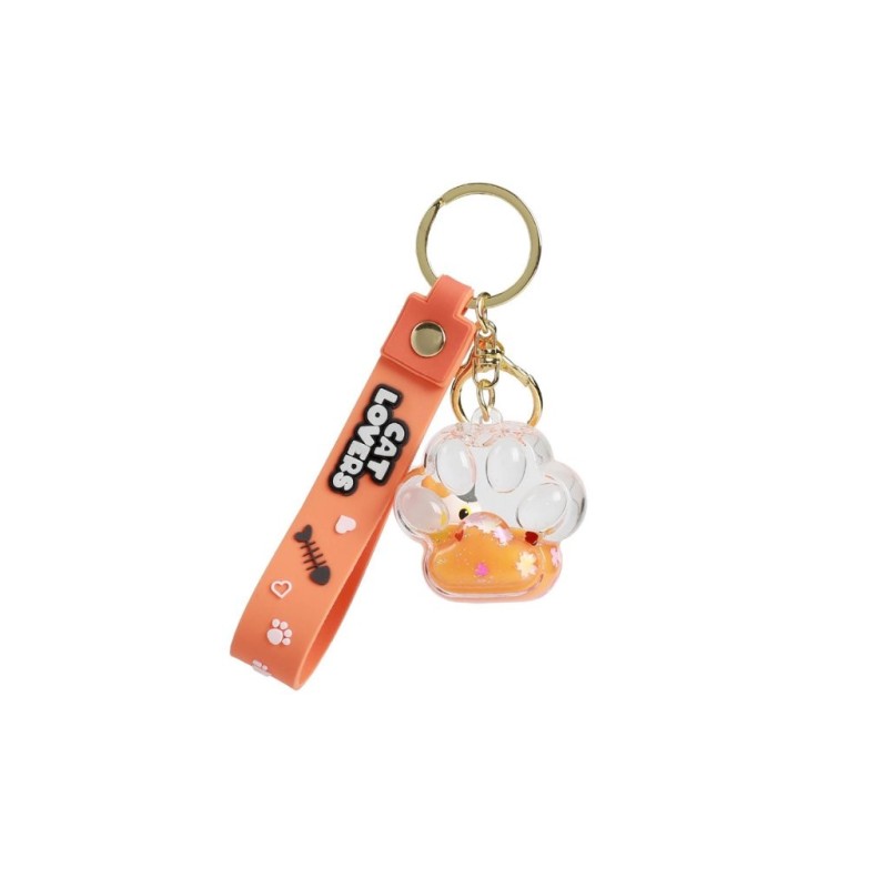 Llavero Liquid pata ORANGE CAT Llavero Liquid pata ORANGE CAT