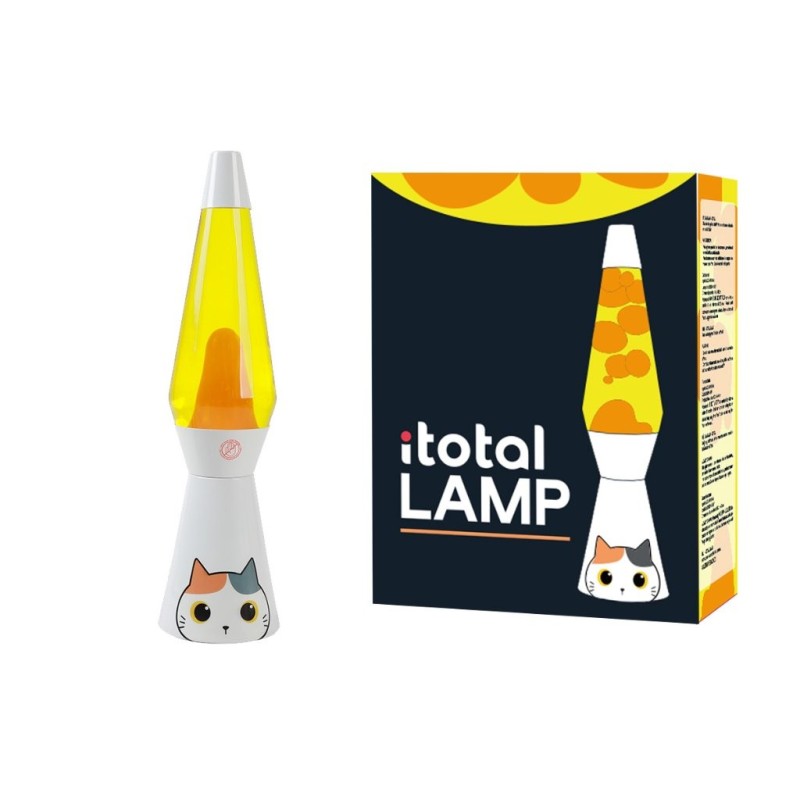 Lámpara de Lava Spaceship ORANGE CAT Lámpara de Lava Spaceship ORANGE CAT