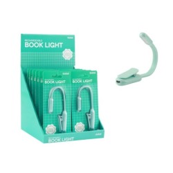 Luz de lectura LED verde pastel - expositor 12 uds