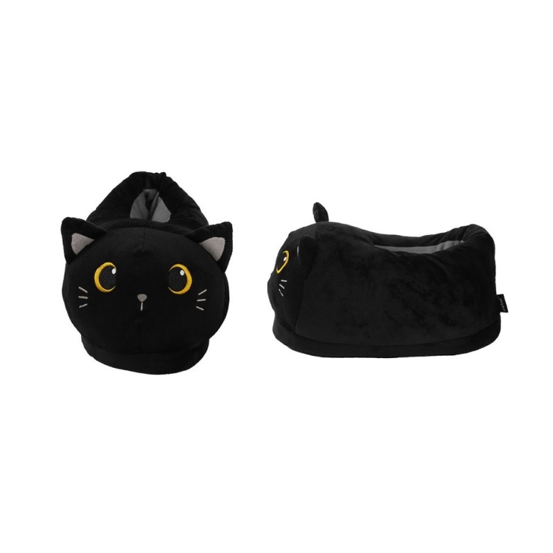 Pantuflas Plush BLACK CAT Pantuflas Plush BLACK CAT