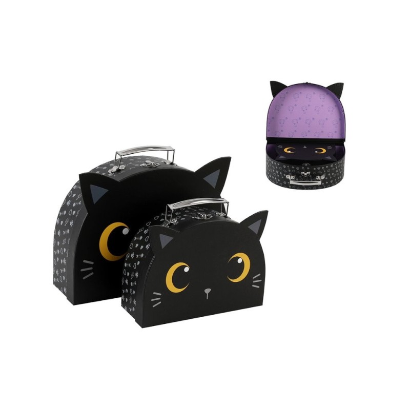 Cajas de Regalo con asa BLACK CAT set de 2 uds Cajas de Regalo con asa BLACK CAT set de 2 uds