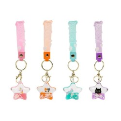 Llaveros Liquid estrella surtidos