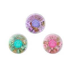 Juegos de alfileres y clips redondos surtidos