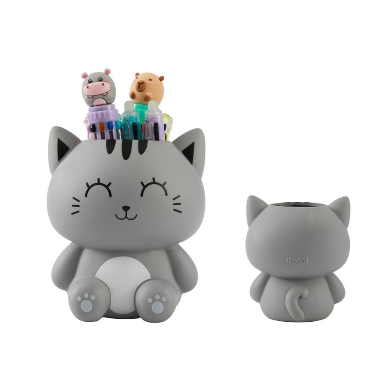 Portabolígrafos 3D GREY CAT Portabolígrafos 3D GREY CAT