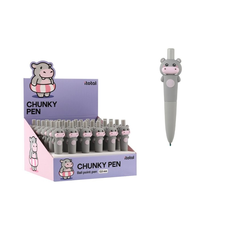 Boligrafo Chunky HIPPO - expositor 36 uds Boligrafo Chunky HIPPO - expositor 36 uds