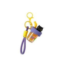 Llavero Bubble Tea BLACK CAT