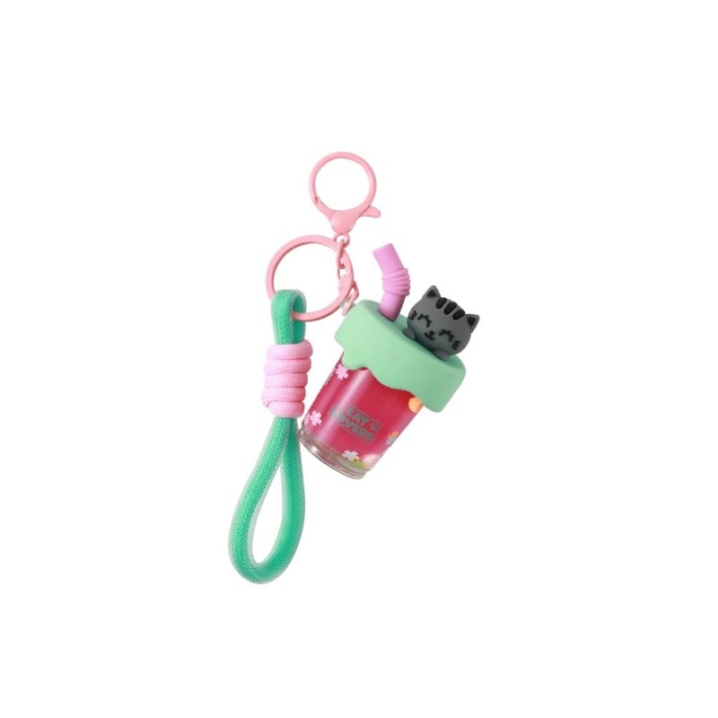 Llavero Bubble Tea GREY CAT Llavero Bubble Tea GREY CAT
