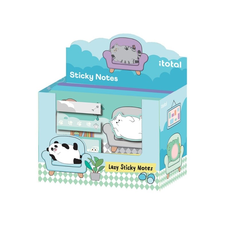 Lazy sticky notes surtidos - expositor 36 uds Lazy sticky notes surtidos - expositor 36 uds