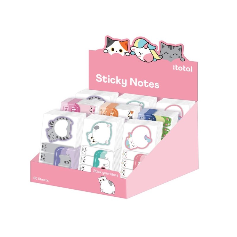 Set sticky bums + tabs surtidos - expositor 108 uds Set sticky bums + tabs surtidos - expositor 108 uds