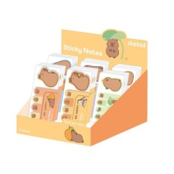 Set sticky bums + tabs CAPYBARA - expositor 96 uds