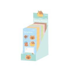 Set sticky notes CAPYBARA - expositor 72 uds