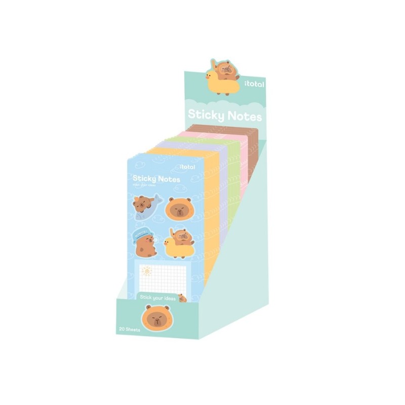 Set sticky notes CAPYBARA - expositor 72 uds Set sticky notes CAPYBARA - expositor 72 uds
