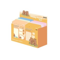 Sticky memos CAPYBARA - expositor 72 uds