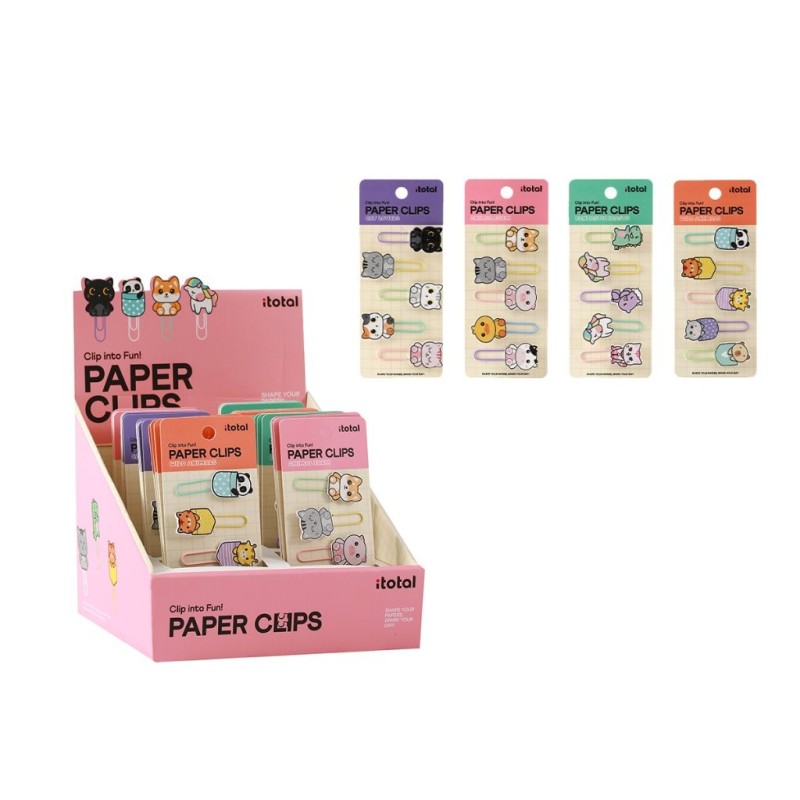 Sujetapapeles surtidos - expositor 48 uds Sujetapapeles surtidos - expositor 48 uds