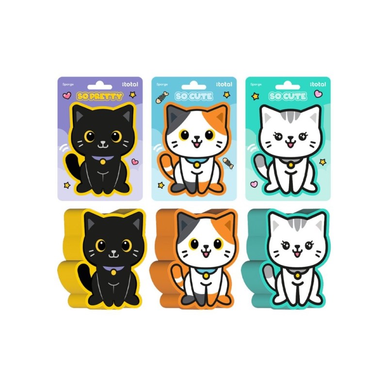 Esponjas surtidas CAT - expositor 18 uds Esponjas surtidas CAT - expositor 18 uds