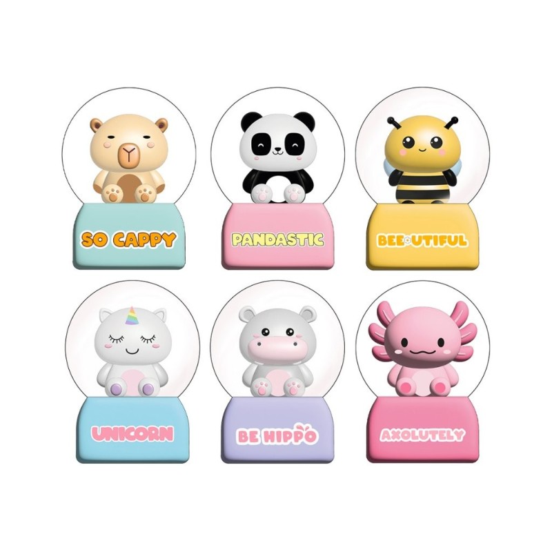 Globos de nieve surtidos CUTE ANIMALS Globos de nieve surtidos CUTE ANIMALS