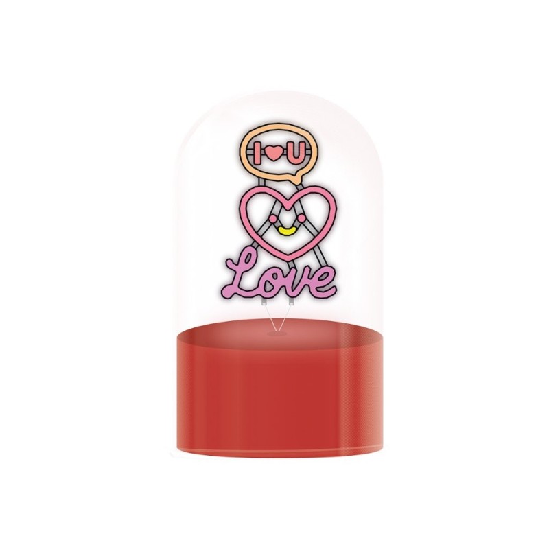Lámpara Cúpula giratoria I Love U Lámpara Cúpula giratoria I Love U