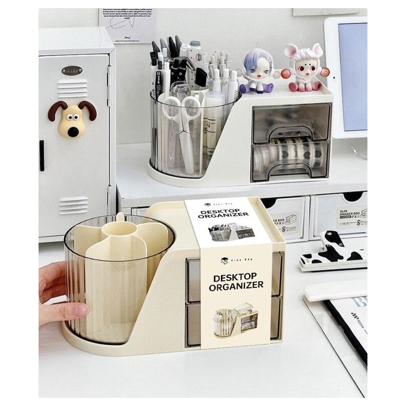 Organizador giratorio con 2 cajones SEP-2025 Organizador giratorio con 2 cajones SEP-2025