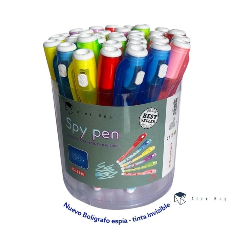 New PVC Pot 36 bolis Secret luz tinta invisible,6 colores SEP-2025 New PVC Pot 36 bolis Secret luz tinta invisible,6 colores SEP-2025