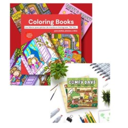 Llibro de moda RRSS para colorear Comfi Days 48 páginas SEP-2025