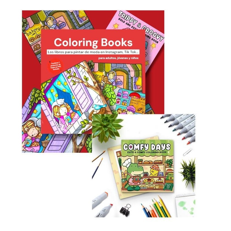 Llibro de moda RRSS para colorear Comfi Days 48 páginas SEP-2025 Llibro de moda RRSS para colorear Comfi Days 48 páginas SEP-2025