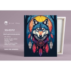 Pintar por números Wolf Spirit Dreamcatcher SEP-2025