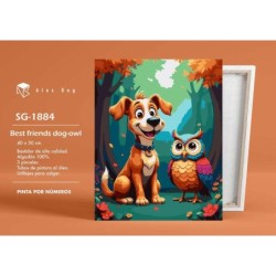 Pintar por números Best Friend Dog-Owl SEP-2025