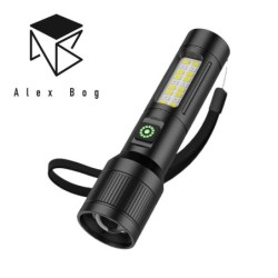 Linterna aluminio multifunción negra SEP-2025