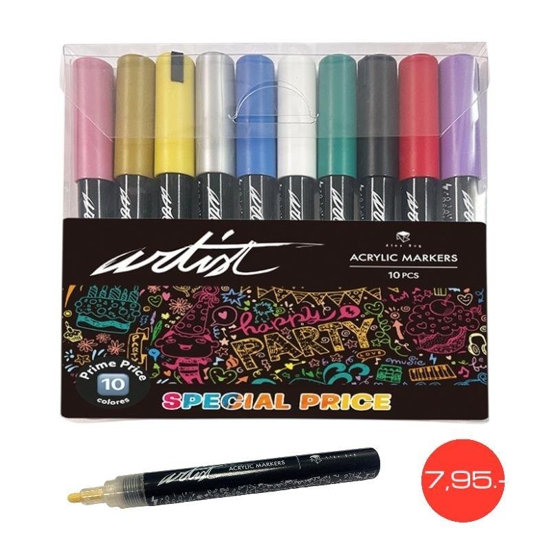 Estuche acrílicos gama Artist,10 colores PROMO OCT-2025 Estuche acrílicos gama Artist,10 colores PROMO OCT-2025