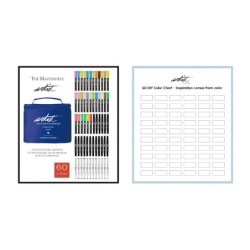 Estuche Acrílicos/Alcohol Markers 60 colores OCT-2025