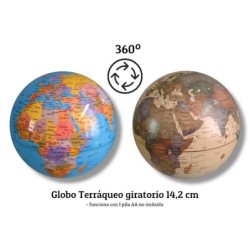 Bola del mundo Rotating 14,2 Cms. 2 colores SEP-2025