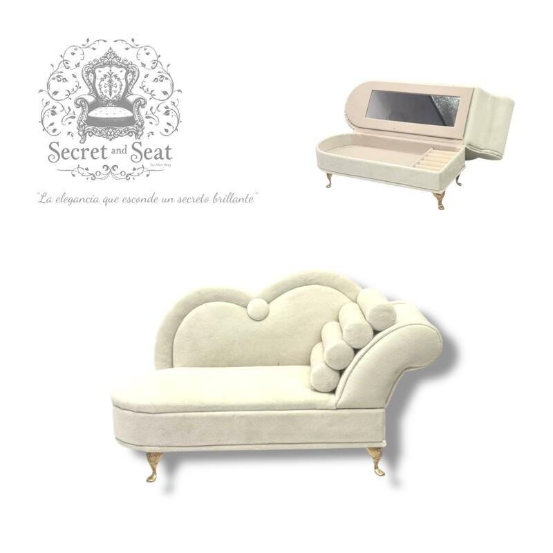 Mini Chaiselongue Ssecret & Seat joyero pearl white SEP-2025 Mini Chaiselongue Ssecret & Seat joyero pearl white SEP-2025
