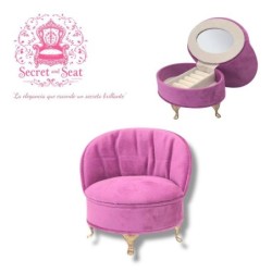 Mini sofá Secret & Seat joyero fucsia SEP-2025