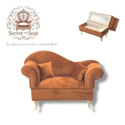 Mini sofá Secret & Seat joyero dark brown SEP-2025