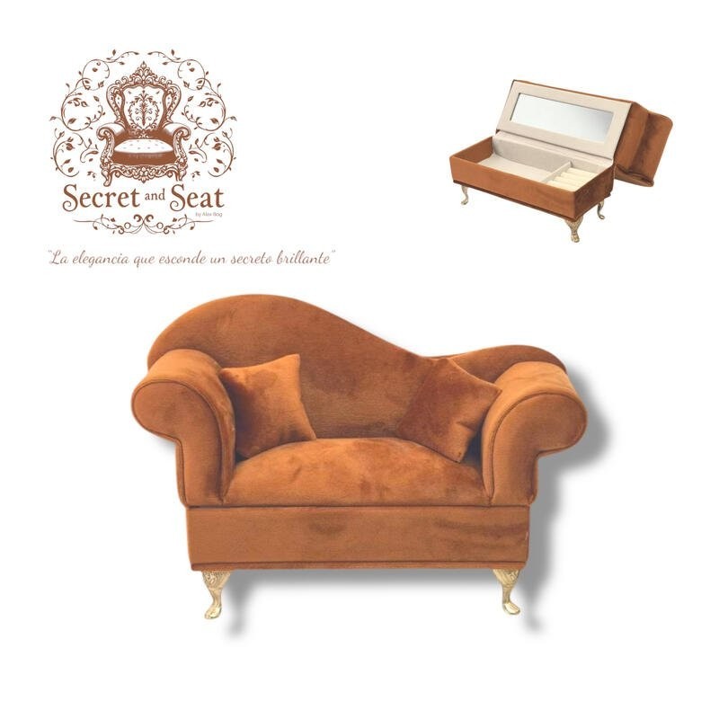Mini sofá Secret & Seat joyero dark brown SEP-2025 Mini sofá Secret & Seat joyero dark brown SEP-2025