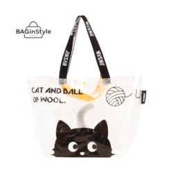 PP Woven Bag grande Cat and Ball of Wool SEP-2025