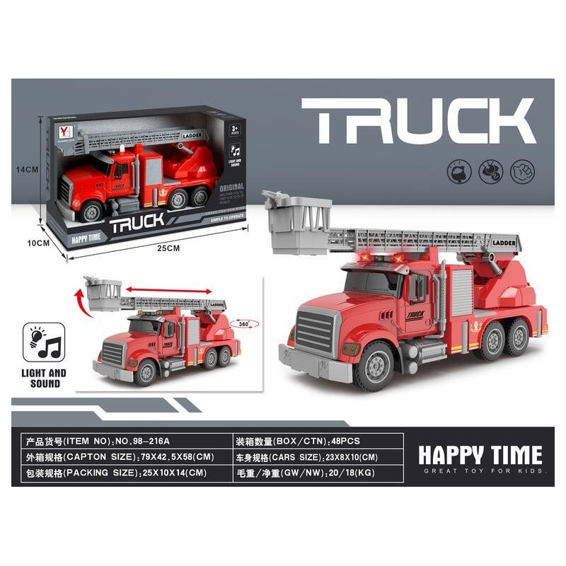 Camión Bomberos con escalera luz y sonido OCT-2025 Camión Bomberos con escalera luz y sonido OCT-2025