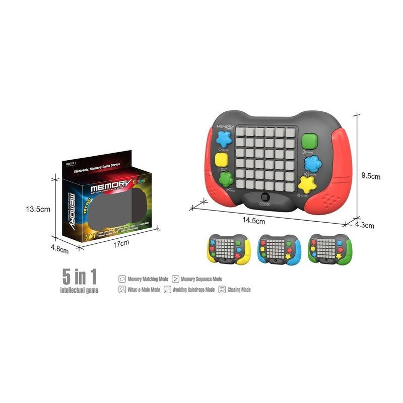 Memory Intelectual Game 5 en 1 luz y sonido,3 colores OCT-2025 Memory Intelectual Game 5 en 1 luz y sonido,3 colores OCT-2025