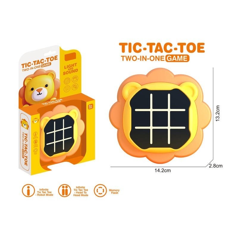Juego Tic Tac Toe 2 en 1 Bear luz y sonido OCT-2025 Juego Tic Tac Toe 2 en 1 Bear luz y sonido OCT-2025