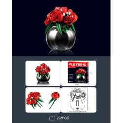 Bric set 313 piezas tiesto con rosas OCT-2025