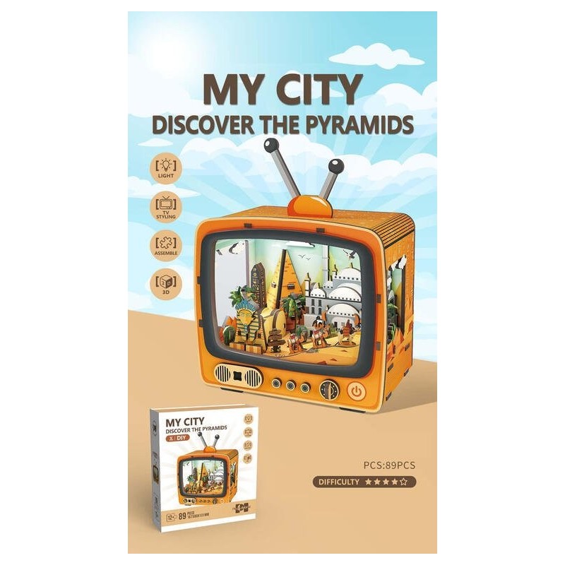 Puzzle madera 89 piezas My City Pyramids OCT-2025 Puzzle madera 89 piezas My City Pyramids OCT-2025