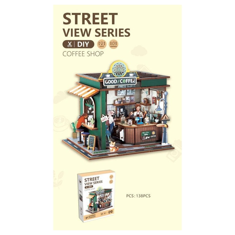 Puzzle madera 138 piezas street Cofee Shop OCT-2025 Puzzle madera 138 piezas street Cofee Shop OCT-2025