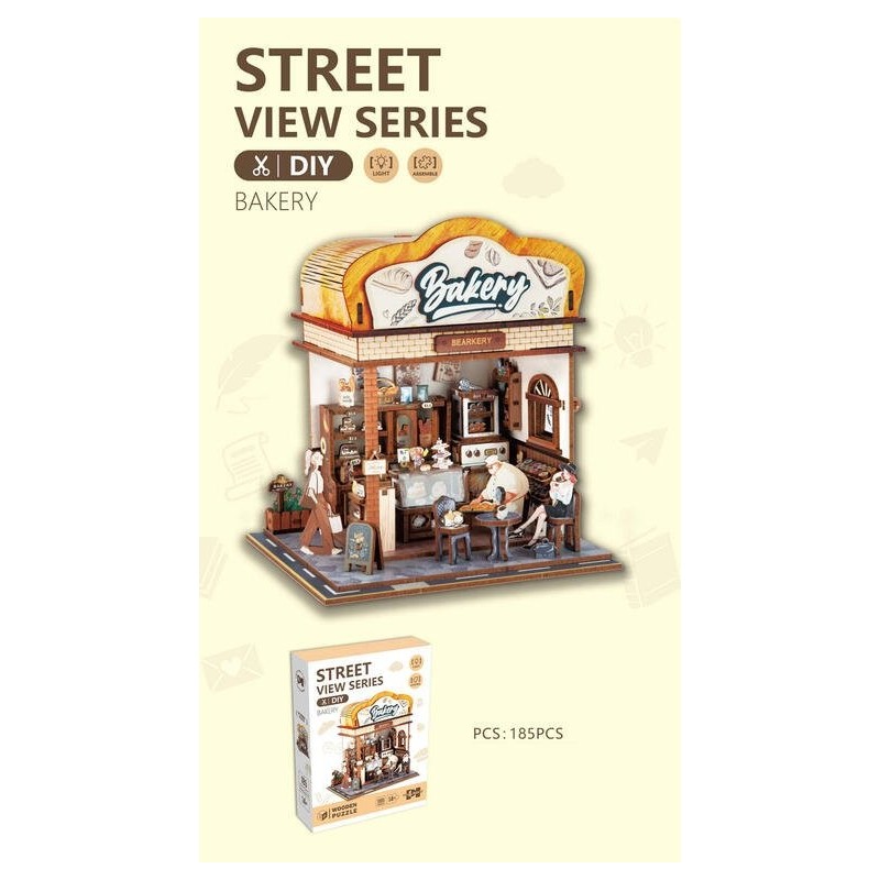 Puzzle madera 185 piezas street Bakery OCT-2025 Puzzle madera 185 piezas street Bakery OCT-2025