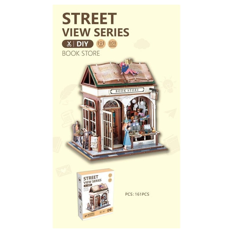 Puzzle madera 161 piezas street Book Shop OCT-2025 Puzzle madera 161 piezas street Book Shop OCT-2025