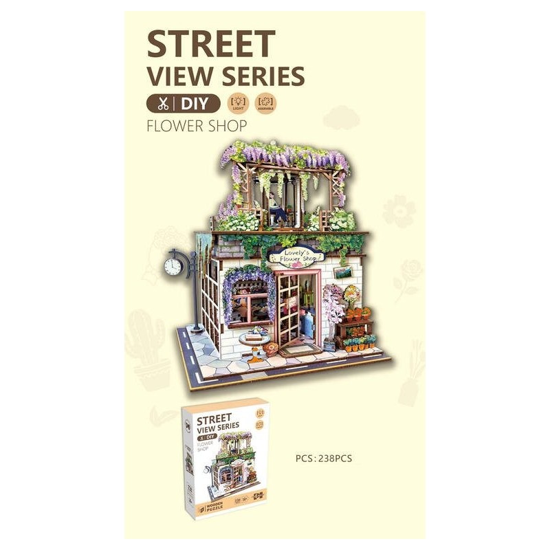 Puzzle madera 238 piezas street Flower Shop OCT-2025 Puzzle madera 238 piezas street Flower Shop OCT-2025