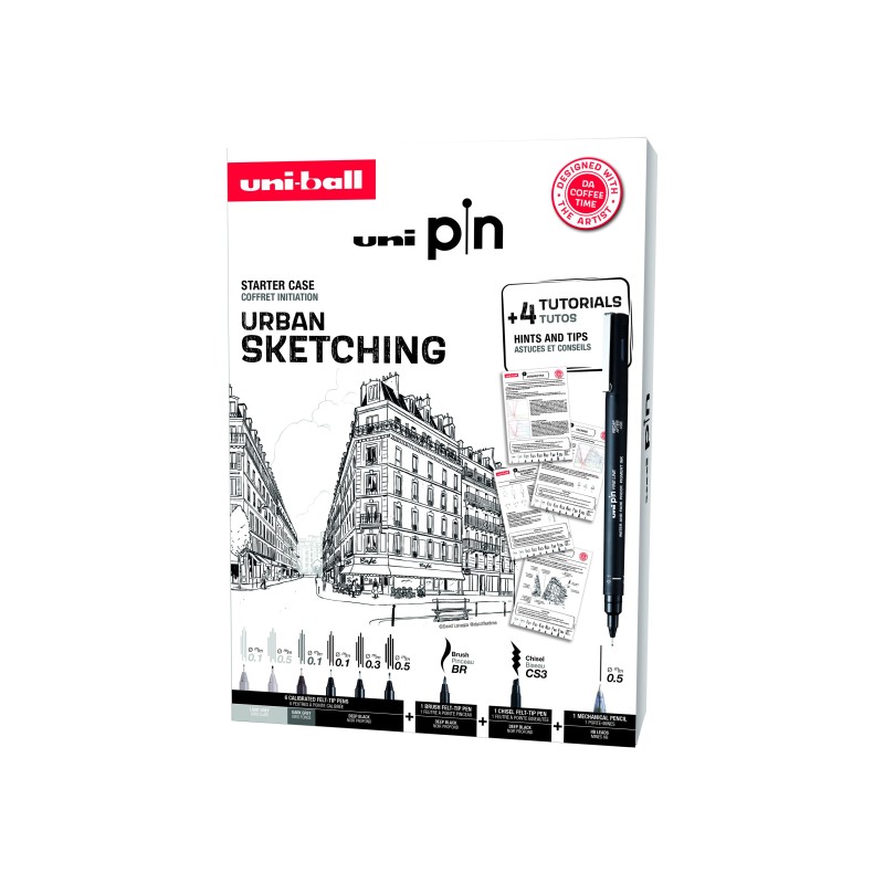 PIN SET 8P URBAN SKETCHING STARTER KIT - NO3 PIN SET 8P URBAN SKETCHING STARTER KIT - NO3