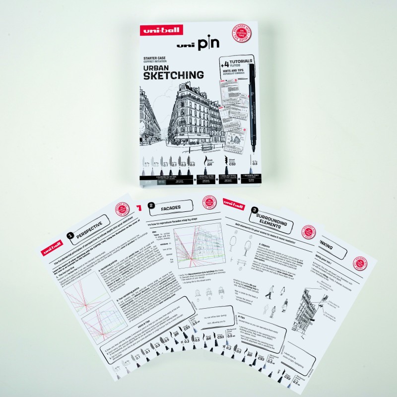 PIN SET 8P URBAN SKETCHING STARTER KIT - NO3 PIN SET 8P URBAN SKETCHING STARTER KIT - NO3