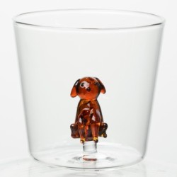 Vaso In-Glass Perro marron