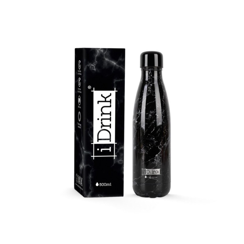 Botella Térmica 500 ml MARBLE BLACK Botella Térmica 500 ml MARBLE BLACK