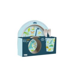 Set RPET Kids con Taza, Cuenco, Plato y Cubiertos DINO Set RPET Kids con Taza, Cuenco, Plato y Cubiertos DINO